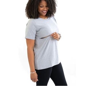 Nursing Queen basic hidden zipper nursing top